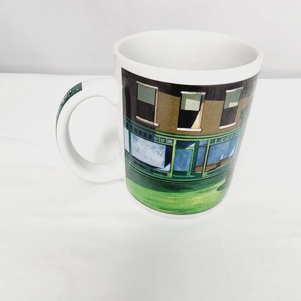 Starbucks Vintage Coffee Tea Mug By Chaleur D. Burrows Nighthawk Diner
